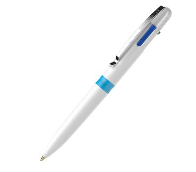 Penna a sfera Take 4 - punta media - 4 colori - fusto bianco - conf. 10 pezzi - Schneider - P138049 - 4004675140166 - DMwebShop