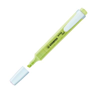 Evidenziatore Swing Cool Pastel - punta a scalpello - tratto 1 - 4 mm - lime 133 - conf. 10 pezzi - Stabilo - 275/133-8 - 4006381559317 - DMwebShop