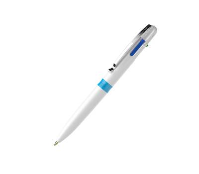 Penna a sfera Take 4 punta media 4 colori fusto bianco - 14844