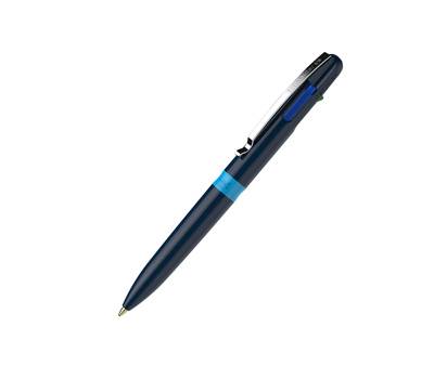 Penna a sfera Take 4 punta media 4 colori fusto blu - 14867