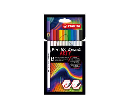 Pennarello Pen 68 Brush Arty Line 568,18 colori assortiti astuccio 18 pezzi - 15331