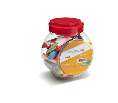 Gomma soft touch - 8 cm - colori assortiti - expo 48 pezzi - Colorosa - 360100 - 8004428045447 - DMwebShop