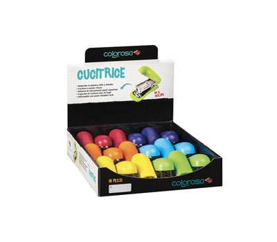 Cucitrice - ABS - colori assortiti - expo da banco 18 pezzi - Colorosa - 360270 - 8004428049360 - DMwebShop