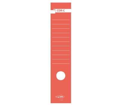 Copridorso CDR C - carta autoadesiva - 7 x 34,5 cm - rosso - conf. 10 pezzi - Sei Rota - 58012712 - 8004972008943 - DMwebShop