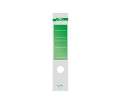 Copridorso CDR S - carta autoadesiva - 7 x 34,5 cm - verde - conf. 10 pezzi - Sei Rota - 58012605 - 8004972008875 - DMwebShop