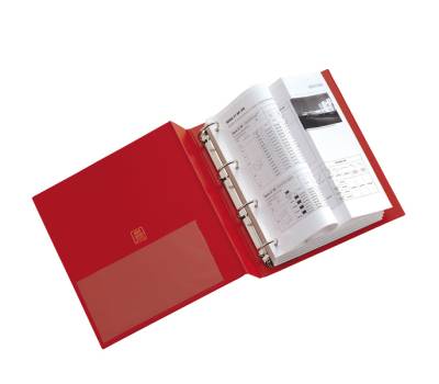 Raccoglitore Stelvio - 4 anelli quadri 65 mm - dorso 9 cm - f.to utile 22 x 30 cm - rosso - Sei Rota - 36654012 - 8004972004341 - DMwebShop