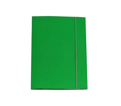 Cartellina con elastico - cartone plastificato - 3 lembi - 25 x 34 cm - verde - conf. 10 pezzi - Cart. Garda - CG0032LBXXXAE03 - 8001182007100 - DMwebShop