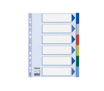 Separatore - 6 tasti colorati - PPL - A4 - multicolore - Esselte - 15260 - 5902812152609 - DMwebShop