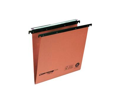 Cartella sospesa Cartesio Plus - cassetto - interasse 39 cm - fondo V - 37 x 25 cm - arancio - conf. 25 pezzi - Bertesi - 300/395 LINK A2 - 8058983261255 - DMwebShop