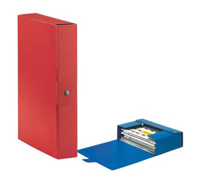 Scatola progetto Eurobox - dorso 6 cm - 25 x 35 cm - rosso - conf. 5 pezzi - Esselte - 390326160 - 48347A - DMwebShop