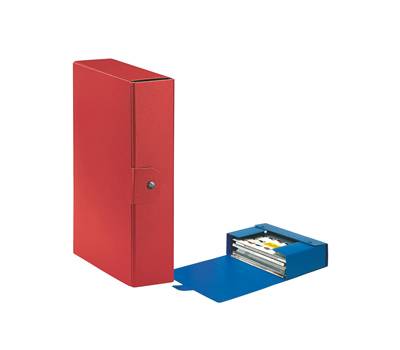 Scatola progetto Eurobox - dorso 8 cm - 25 x 35 cm - rosso - conf. 5 pezzi - Esselte - 390328160 - 48351A - DMwebShop