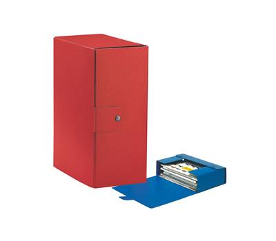 Scatola progetto Eurobox - dorso 15 cm - 25 x 35 cm - rosso - conf. 5 pezzi - Esselte - 390335160 - 48359A - DMwebShop
