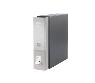 Registratore 1 - dorso 8 cm - commerciale - 23 x 29,7 cm - grigio chiaro - Esselte - Dox - D15107 - 8004389087203 - DMwebShop