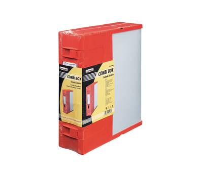 Scatola archivio Combi Box E600 - dorso 9 cm - 29,8 x 36,2 cm - rosso - Fellowes - E600RO - 8015687021981 - DMwebShop