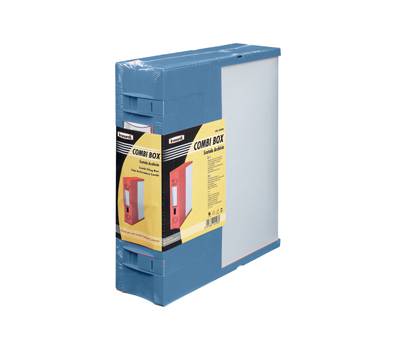 Scatola archivio Combi Box E600 - dorso 9 cm - 29,8 x 36,2 cm - blu - Fellowes - E600BN - 8015687021974 - DMwebShop