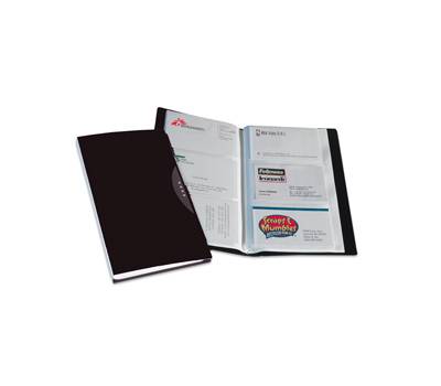 Portabiglietti da visita Office Suites - 120 tasche - con custodia - 11,4 x 19,2 cm - nero - Fellowes - 40345. - 8015687017977 - DMwebShop