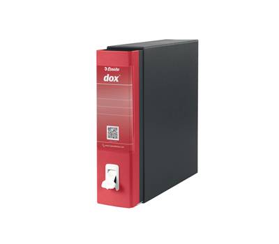 Registratore 1 - dorso 8 cm - commerciale - 23 x 29,7 cm - rosso - Esselte - Dox - D26111 - 8004389086930 - DMwebShop