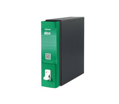 Registratore 1 - dorso 8 cm - commerciale - 23 x 29,7 cm - verde - Esselte - Dox - D26114 - 8004389087234 - DMwebShop