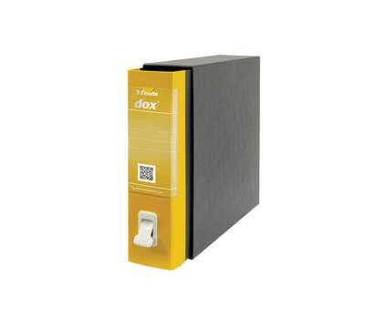 Registratore Dox 2 - dorso 8 cm - protocollo - 23 x 34 cm - giallo - Esselte - Dox - D26206 - 8004389087333 - DMwebShop