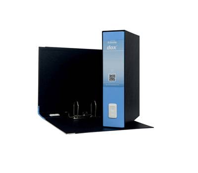 Registratore Dox 2 - dorso 8 cm - protocollo - 23 x 34 cm - azzurro - Esselte - Dox - D15216 - 8004389087364 - DMwebShop