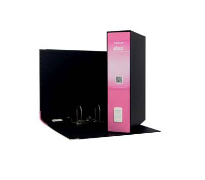 Registratore Dox 2 - dorso 8 cm - protocollo - 23 x 34 cm - rosa - Esselte - Dox - D15219 - 8004389087395 - DMwebShop