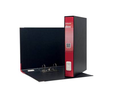 Registratore 5 - dorso 5 cm - protocollo - 23 x 34 cm - rosso - Esselte - Dox - D26511 - 8004389087876 - DMwebShop