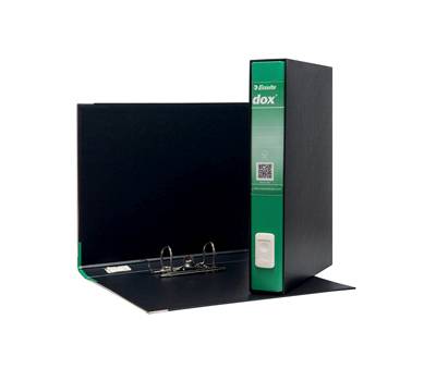 Registratore 5 - dorso 5 cm - protocollo - 23 x 34 cm - verde - Esselte - Dox - D26514 - 8004389087906 - DMwebShop