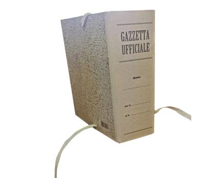 Faldone - legacci incollati - per Gazzetta Ufficiale - juta - 31 x 22 cm - dorso 10 cm - paglia - conf. 25 pezzi - Brefiocart - 0202207 - 8014819006056 - DMwebShop