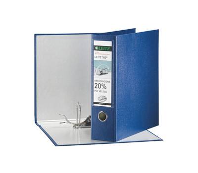 Registratore 180 G65 - dorso 8 cm - protocollo - 23 x 33 cm - blu - Leitz - 390765050 - 8004157765050 - DMwebShop