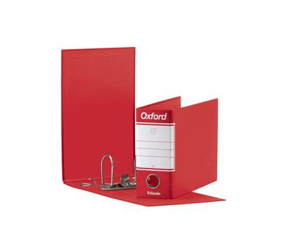 Registratore Oxford G81 - dorso 8 cm - memorandum 23 x 18 cm - rosso - conf. 6 pezzi - Esselte - 390781160 - 8004157741160 - DMwebShop