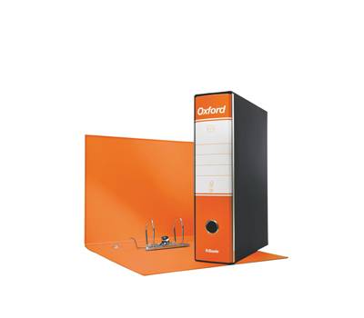 Registratore Oxford G83 - dorso 8 cm - commerciale - 23 x 30 cm - arancione - conf. 6 pezzi - Esselte - 390783200 - 8004157783207 - DMwebShop