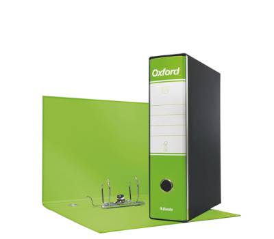 Registratore Oxford G83 - dorso 8 cm - commerciale - 23 x 30 cm - verde lime - conf. 6 pezzi - Esselte - 390783600 - 8004157783603 - DMwebShop