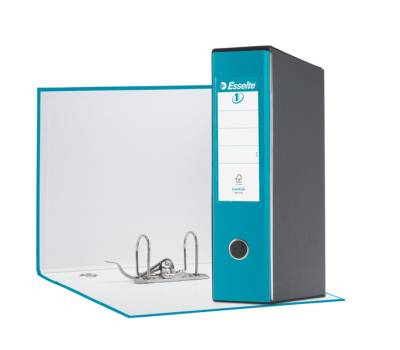 Registratore Eurofile G55 - dorso 8 cm - protocollo - 23 x 33 cm - turchese - Esselte - 390755800 - 80041677662041 - DMwebShop
