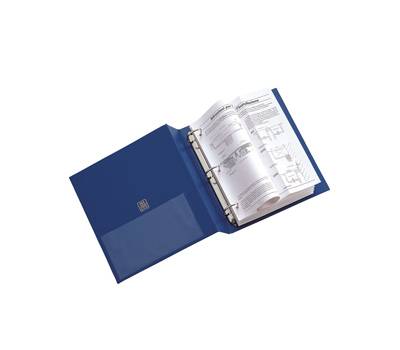 Raccoglitore Stelvio 3 anelli a D 40 mm dorso 5,5 cm 22 x 30 cm blu Sei Rota 36404307 - 5339