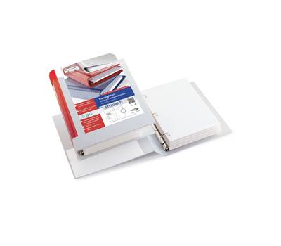 Raccoglitore personalizzabile Stelvio TI 3 anelli a D 30 mm dorso 4 cm 15 x 21 cm bianco Sei Rota 36305401 - 5356