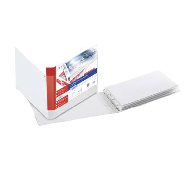 Raccoglitore personalizzabile Stelvio TI 4 anelli a D 25 mm 42 x 30 cm album bianco Sei Rota 36255101 - 5406
