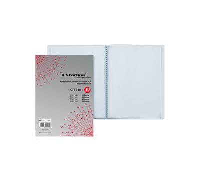 Portalistini personalizzabile - PPL - 22 x 30 cm - 30 buste - trasparente - Starline - XP30T - 8025133020406 - DMwebShop