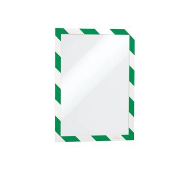 Cornice adesiva Duraframe Security A4 - pannello magnetico - 21 x 29,7 cm - verde-bianco - conf. 2 pezzi - Durable - 4944-131 - 4005546406558 - DMwebShop