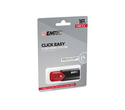 Memoria USB B110 USB 3.2 ClickeEasy - rosso - 16 Gb - Emtec - ECMMD16GB113 - 3126170173096 - DMwebShop