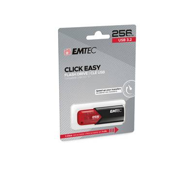 Memoria USB B110 USB 3.2 ClickeEasy - rosso - 256 Gb - Emtec - ECMMD256GB113 - 3126170173218 - DMwebShop
