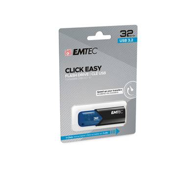 Memoria USB B110 USB 3.2 ClickeEasy - blu - 32 Gb - Emtec - ECMMD32GB113 - 3126170173126 - DMwebShop