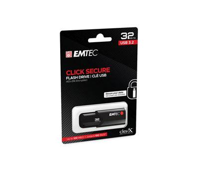 Memoria USB B120 ClickeSecure - 32 Gb - Emtec - ECMMD32GB123 - 3126170173331 - DMwebShop