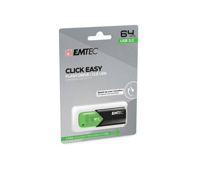 Memoria USB B110 USB 3.2 ClickeEasy - verde - 64 Gb - Emtec - ECMMD64GB113 - 3126170173157 - DMwebShop Memoria USB B110 USB 3.2 ClickeEasy - verde - 64 Gb - Emtec - ECMMD64GB113 - 3126170173157 - DMwebShop