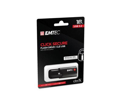 Memoria USB B120 Click Secure 16 GB Emtec - 2283