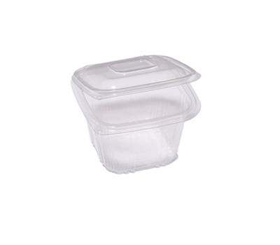 Contenitori in PP - con coperchio incernierato - 12 x 12 x 7,5 cm - pack 50 pezzi - Europack - 48401052 - 8007626780417 - DMwebShop