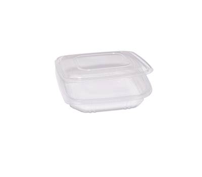 Contenitori in PP - con coperchio incernierato - 21,5 x 21,5 x 3,4 cm - pack 50 pezzi - Europack - 48431022 - 8007626780110 - DMwebShop