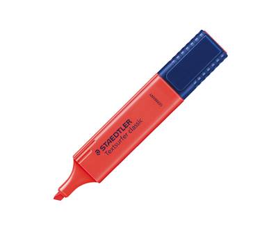 Evidenziatore - Textsurfer Classic - punta a scalpello - tratto 1 - 5 mm - rosso - conf. 10 pezzi - Staedtler - 3642 - 4007817304440 - DMwebShop