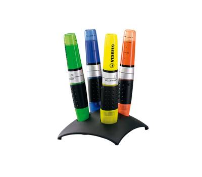 Evidenziatore Luminator - punta a scalpello - tratto 2 - 5 mm - set 4 colori - Stabilo - 7104-2 - 4006381176583 - DMwebShop