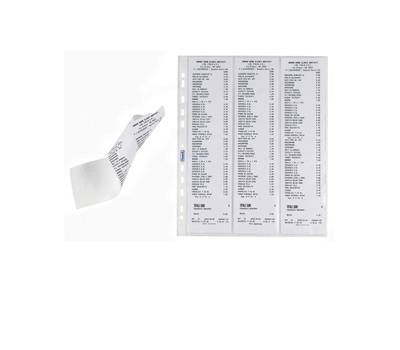 Buste forate per scontrini fiscali 6 spazi - 25,2 x 30,7 cm - trasparente - conf. 10 pezzi - Favorit - 100460079 - 8006779002759 - DMwebShop