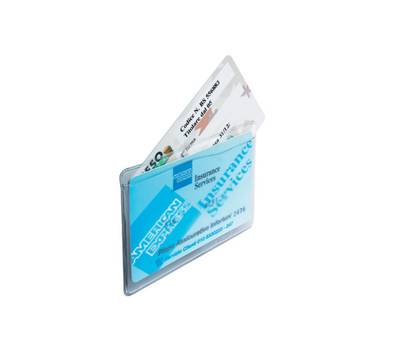 Porta Cards - 2 tasche - 9,5 x 6,5 cm - trasparente - conf. 50 pezzi - Favorit - 100500082 - 8006779993545 - DMwebShop
